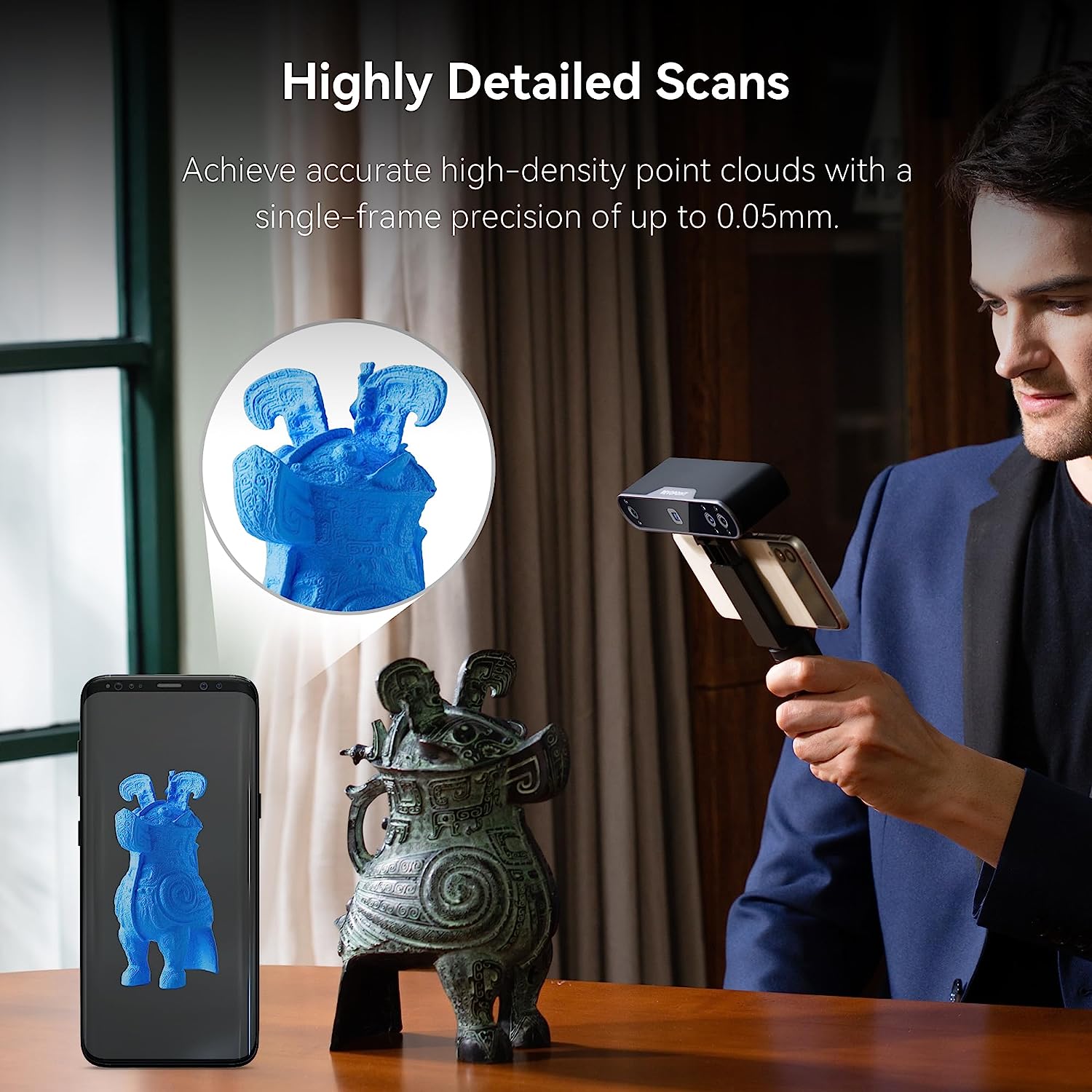 Revopoint POP 3 hoge precisie  - Handheld 3D Scanner High Precision recensie en prijs