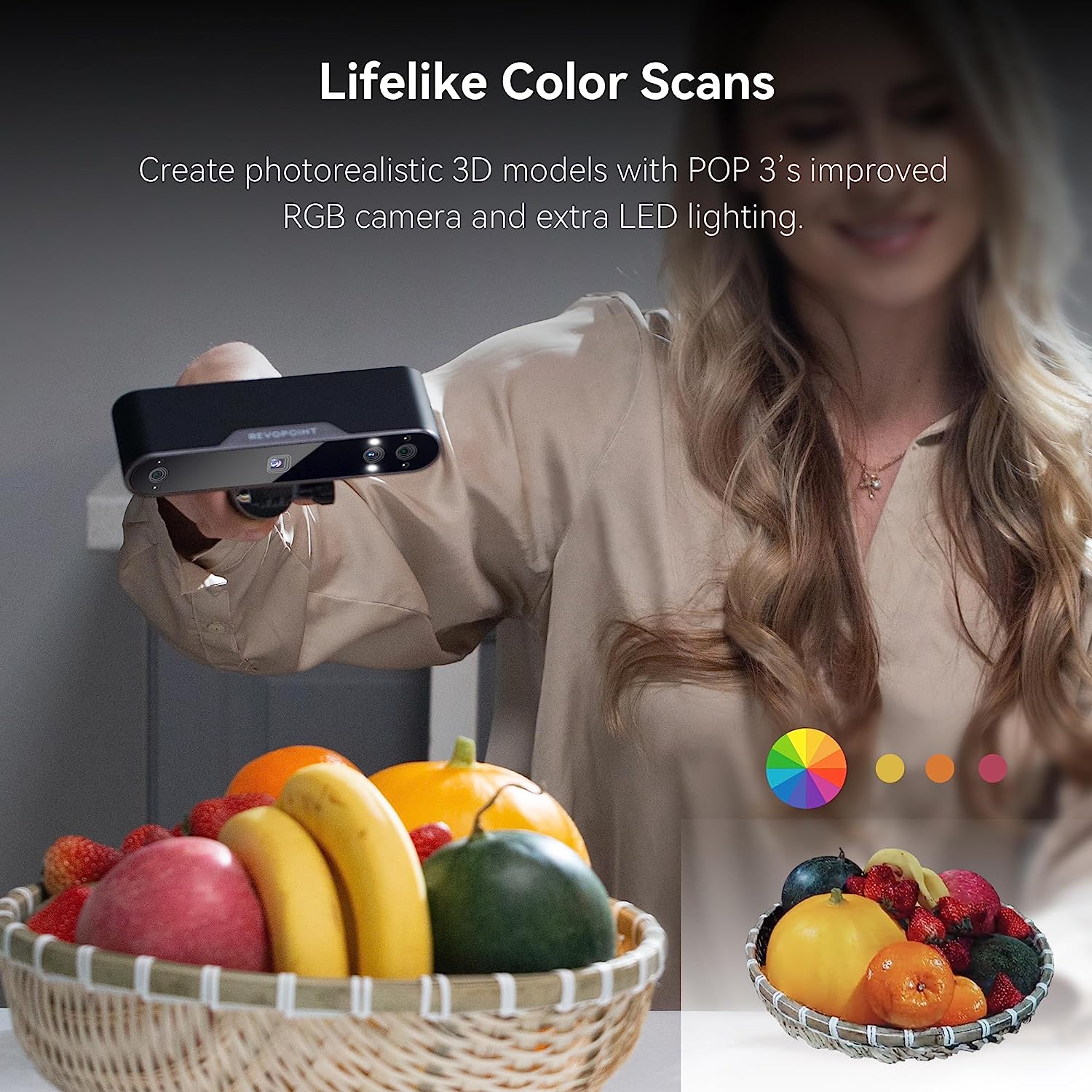 Revopoint POP 3 hoge precisie  - Handheld 3D Scanner High Precision recensie en prijs