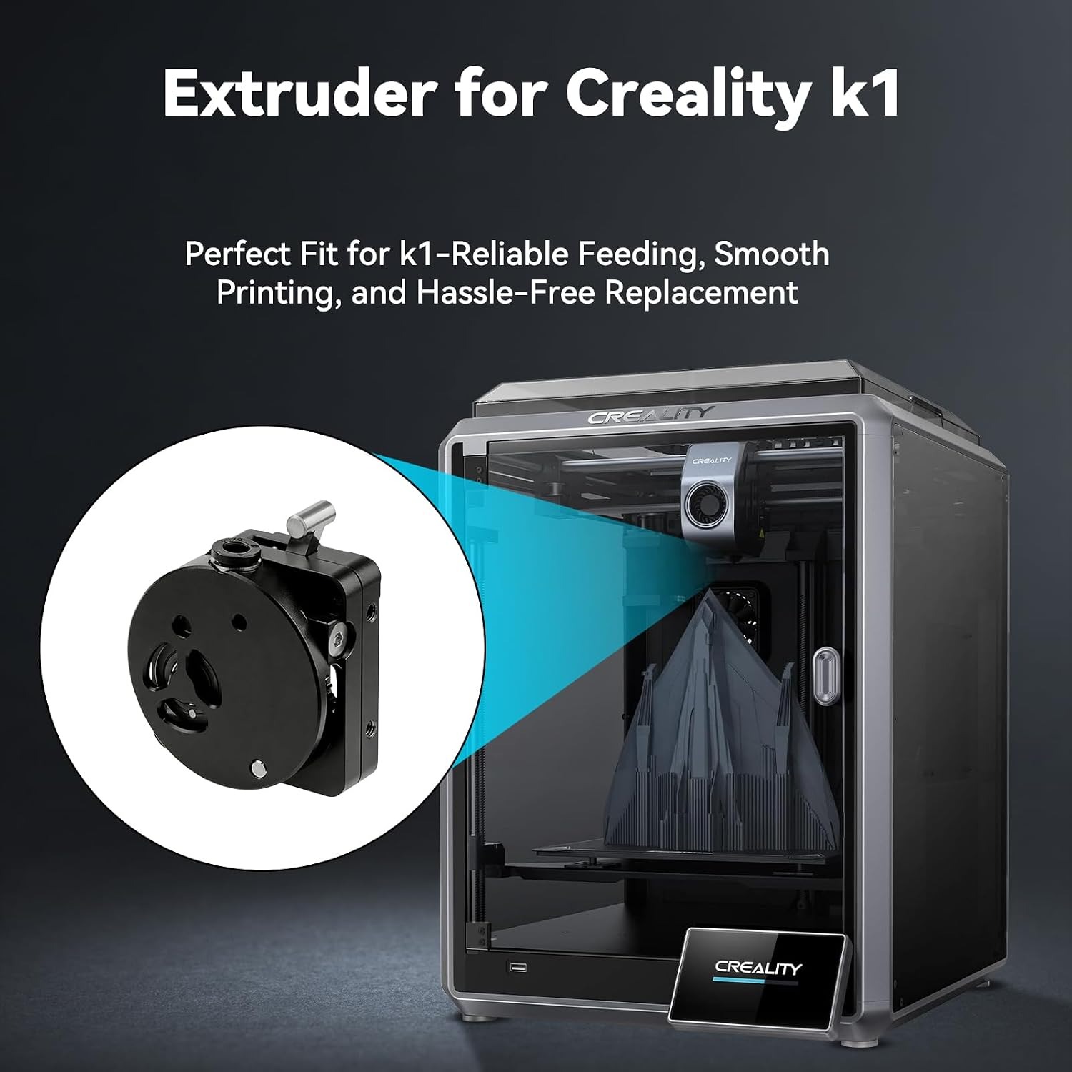K1/K1 Max/K1C/K1 SE: verbeterd - Direct Drive Dual Gear Extruder High Speed recensie en prijs